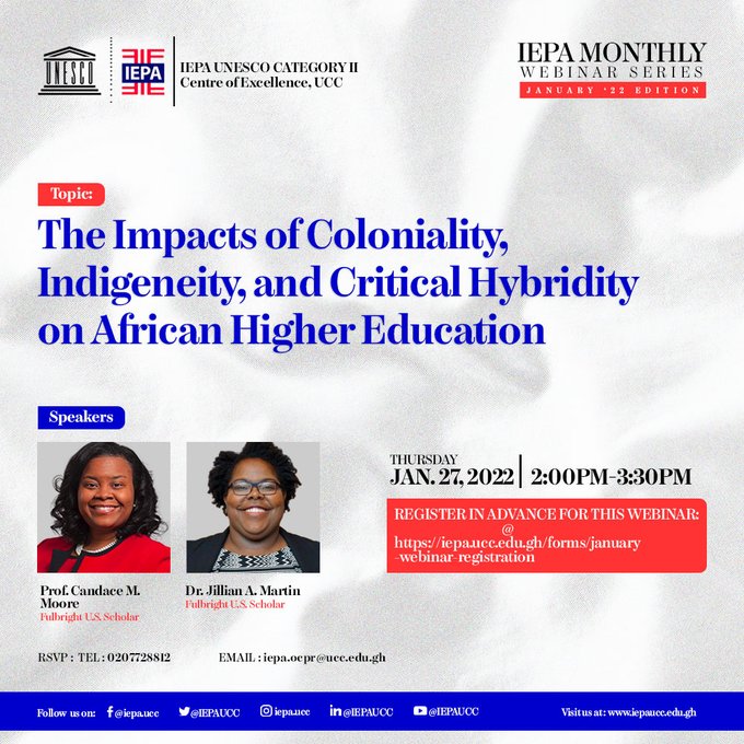 Monthly Webinar Series | Institute for Educational Planning and